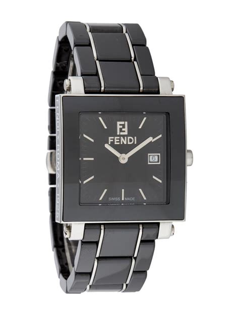 reloj fendi roma 1925|FENDI Roma 1925 Men's Watch SS & Black Ceramic Date Display.